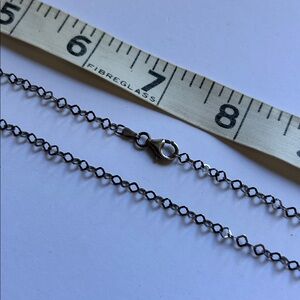 Sterling Silver ITALY Fancy Chain Necklace 16"